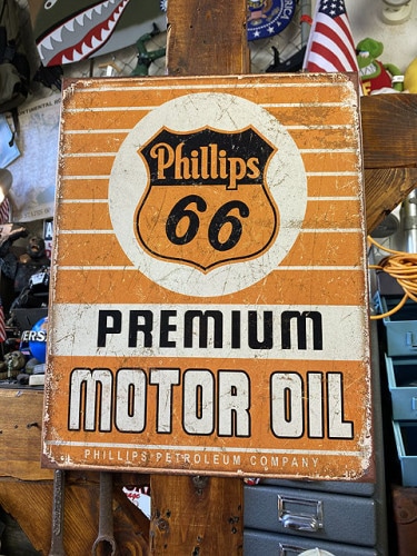 フィリップス66 ブリキ看板 （シールドシェイプ）の通販・販売