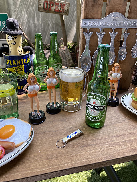 コロナビール ボトルオープナーキーホルダー （栓抜き+プルタブ