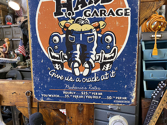 ツール・イン・ハンド・ガレージ ブリキ看板の通販・販売 | アメリカ