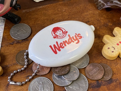 ウェンディーズ　ラバーコインケース　（ホワイト）|フード系カンパニーグッズ|カンパニーグッズ
