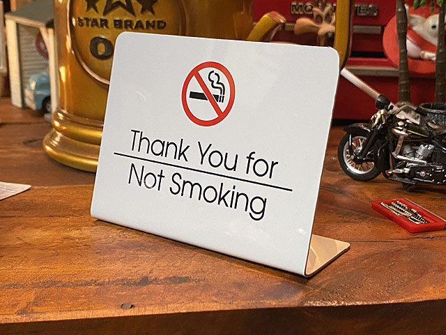 モーテルカウンターサイン （NO SMOKING/禁煙）の通販・販売