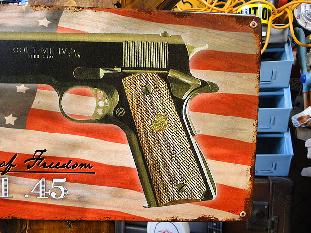 コルトM1911 U.S.ヘヴィースチールサインの通販・販売