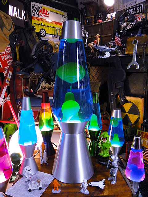 アメリカン雑貨 1990年代 ラバランプ 正規品 溶岩ライト ゼブラ柄 41cm