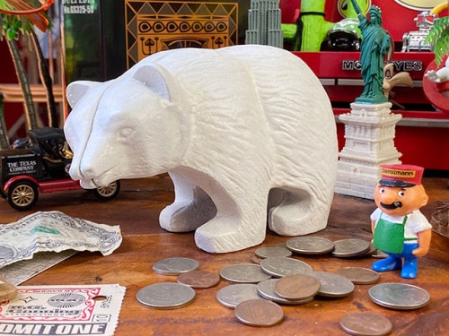 アイアンベアーバンク　（ホワイト）|貯金箱|もはや店長すら迷子になるアメ雑ジャングル