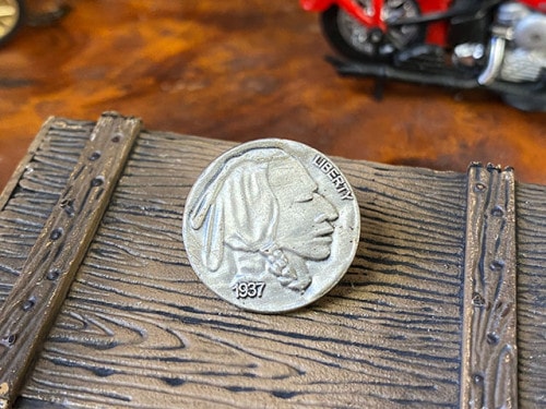 ウエスタン　ピンバッジ　（インディアン/コイン）|ウエスタン雑貨