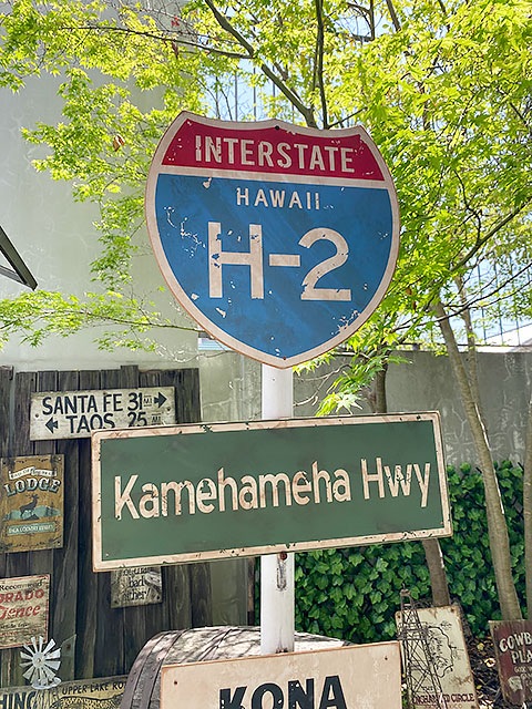 アンティーク 木製 サイン プレート ニューヨーク 道路 標識