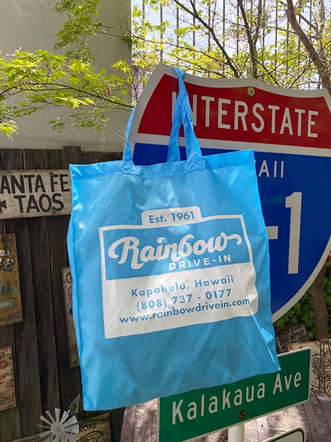 レインボードライブイン ショッピングトートバッグ （ブルー）の通販