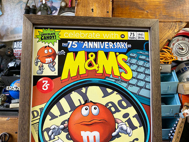 ポスターフレーム （m&m's/75THアニバーサリー オレンジ） ポスター