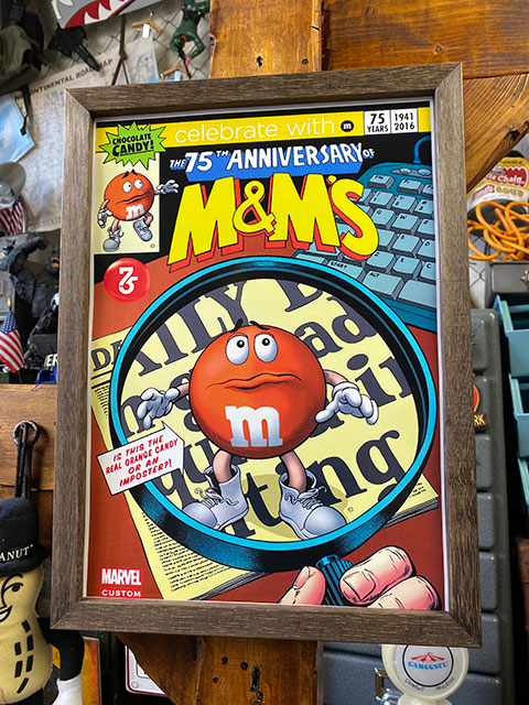ポスターフレーム （m&m's/75THアニバーサリー オレンジ） ポスター