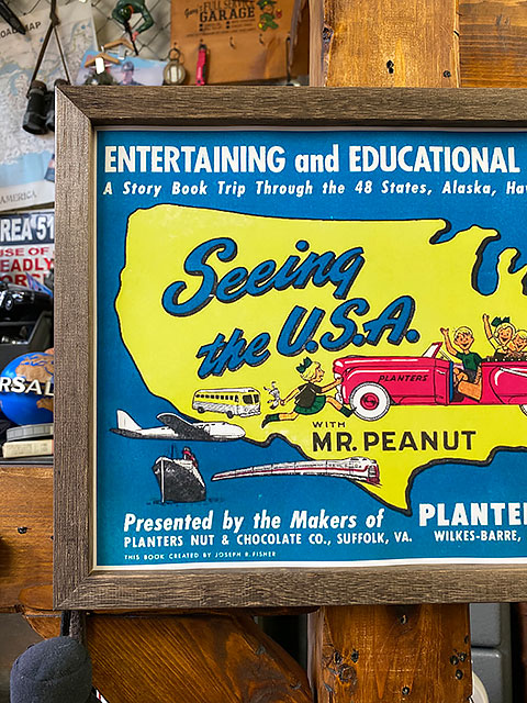 ポスターフレーム （ミスターピーナッツ/Seeing the U.S.A.） ポスター