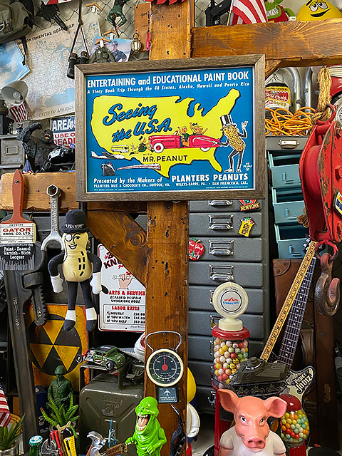 ポスターフレーム （ミスターピーナッツ/Seeing the U.S.A.） ポスター