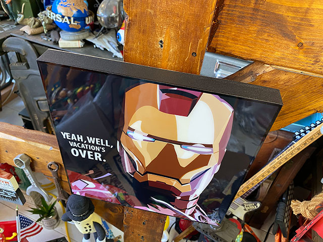 アイアンマン ポップアートフレーム （YEAH WELL VACATION'S OVER