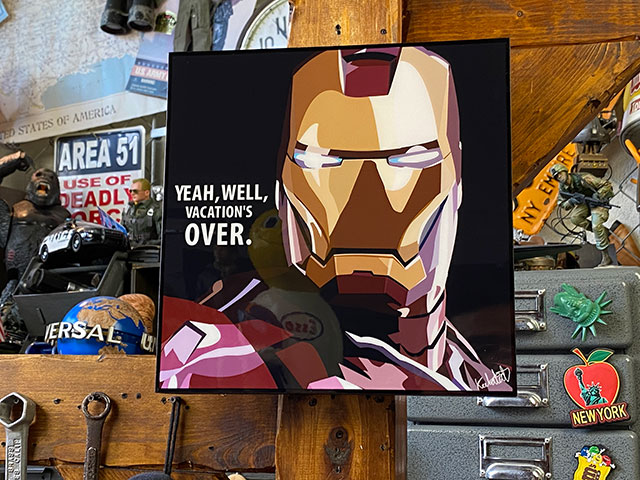 No.277フレーム付きキャンバスアート　アベンジャーズ　アイアンマン No.277フレーム付きキャンバスアート アベンジャーズ アイアン