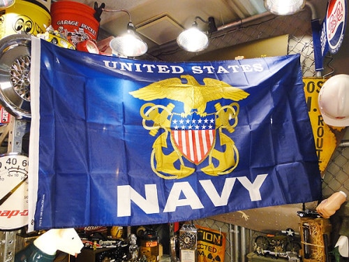 U.S.ネイビー　ビッグサイズフラッグ|ミリタリーフラッグ|ミリタリー雑貨