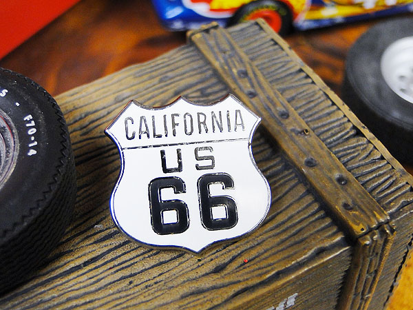 ルート66 ピンバッジ （ロードサイン/カリフォルニア）の通販・販売