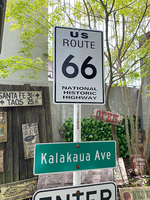 レア 本物アメリカハイウェイ看板2枚セット インターステイト ルート66