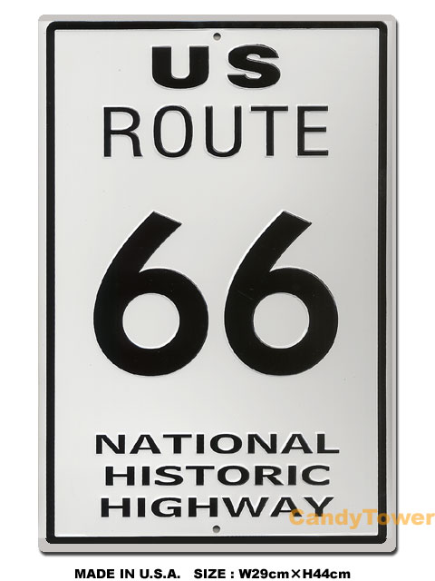 デザイン看板A4】ルート66 GS コカコーラy☆ブリキ看板アメリカン雑貨