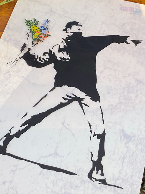 バンクシー ストリートアート オフィシャルA4クリアファイル