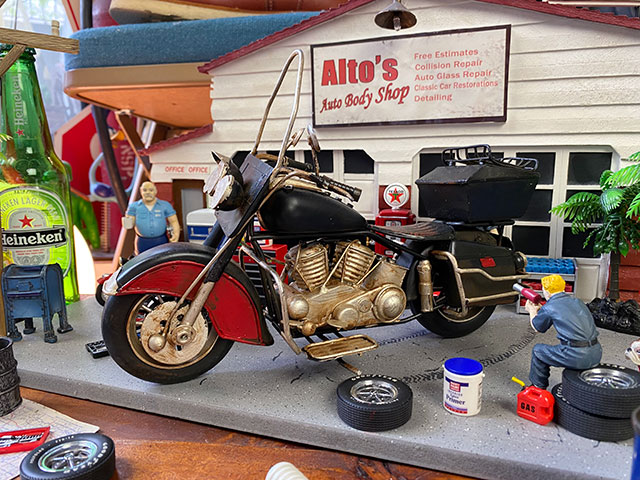 ハーレー ブリキオブジェ （ブラック）の通販・販売 | アメリカ雑貨の