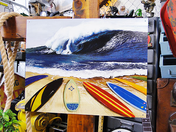 ビッグウェーブサーファー ブリキ看板の通販・販売 | アメリカ雑貨の