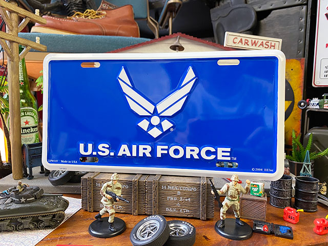 U.S.エアフォース ミリタリーライセンスプレート （現行ロゴ