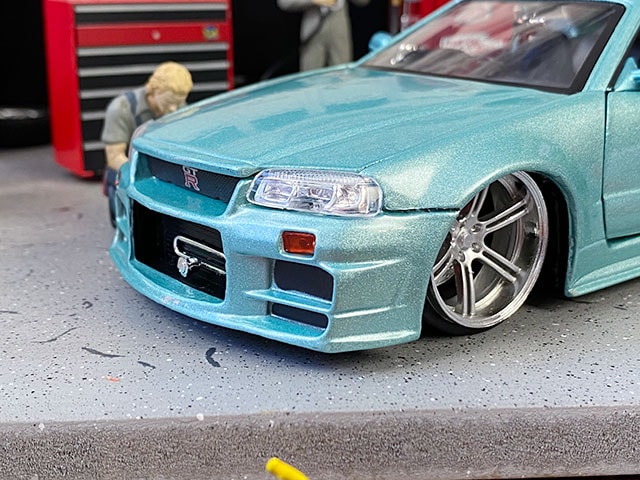 【新品】ワイルドスピード Jada Toys R34 GT-R ダイキャストカー ワイルドスピード ミニカー1/24 ダイキャスト Brian's NISSAN