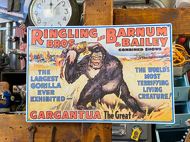 BIG！50's〜アメリカアンティーク　実物遊園地サーカス広告　ヴィンテージ雑貨 希少BIG！50s〜アメリカアンティーク SHOW実物サーカス広告ポスター