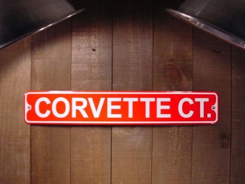 CORVETTE CT.　コルベット王国　ミニストリートサイン|ストリートサイン|ボクらの原点そして永遠！ブリキ看板