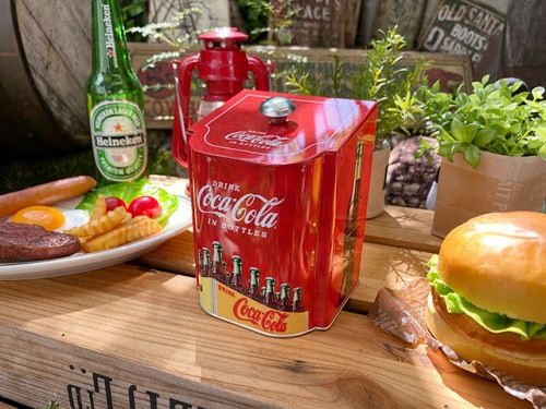 コカ・コーラ　ティンコンテナー　（イエローシェル）|インテリア雑貨|コカ・コーラグッズ