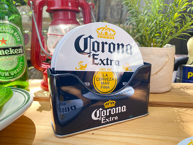 コロナビール ティンコースター 6枚セット （ボトルラベル）の通販