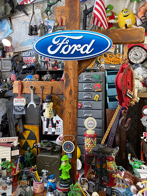 フォード ディーラーサイン ブリキ看板 （オーバルダイカット）の通販