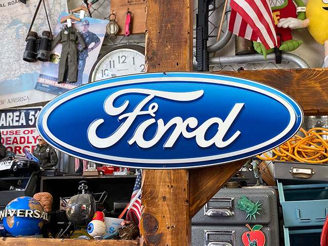 FORD フォード トラック イラスト ブリキ看板 ビンテージトラック アメリカン レトロ ブリキ看板 フォード トラック かっこいい 車