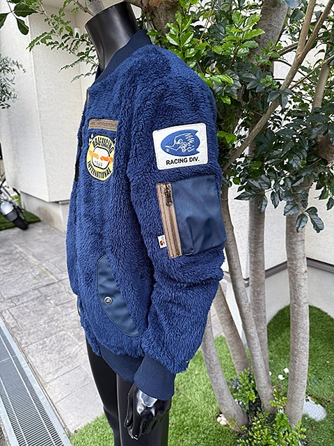 クレイスミス ボアフリースジャケット BIG LOTS 防風仕様 （ネイビー