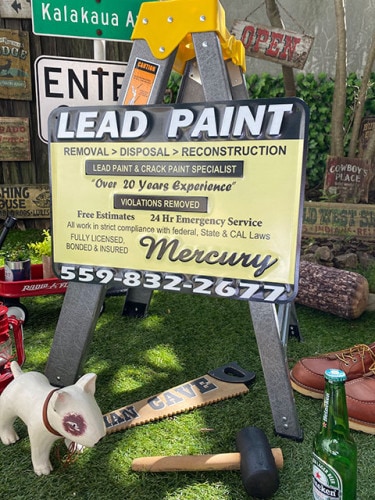 マーキュリー　エンボス　ガレージサイン　（リードペイント）|ガレージ看板/サインプレート|男の秘密基地作りに！ガレージング雑貨