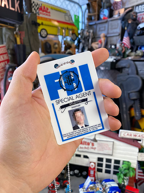 FBI捜査官 なんちゃってIDタグ ボールチェーン付きの通販｜アメリカ