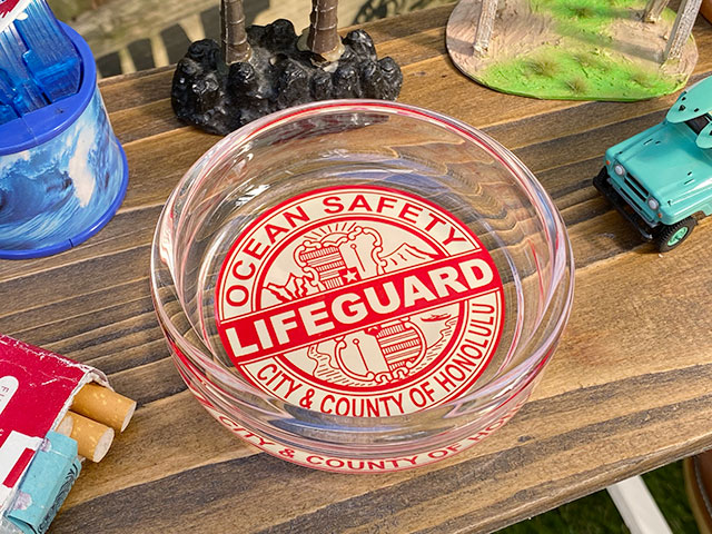 ハワイアン ガラスアシュトレイ （ライフガード）の通販・販売