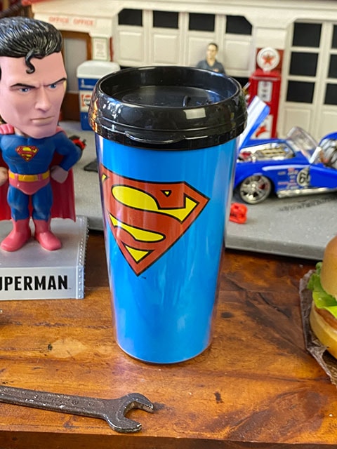 海外限定販売　スーパーマン タンブラー と　ドリンクカップ2個セット 海外限定販売 スーパーマン タンブラー と ドリンクカップ2個