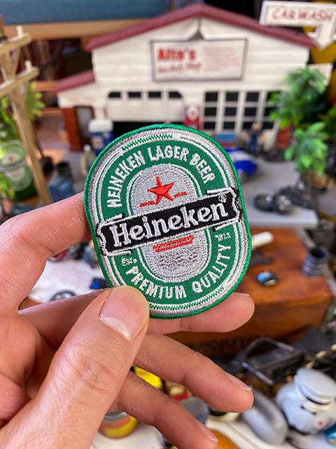 バレルサイン　ハイネケン Heineken Beer Bottle Sign Embossed Metal Tin Bar Pony Keg