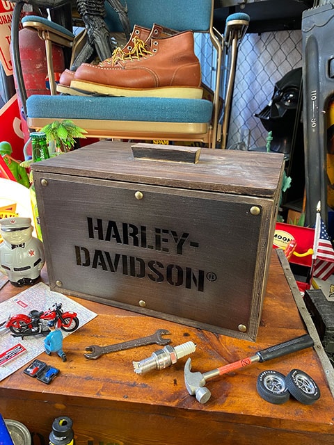 ヴィンテージ Harley-Davidson木製ラック | ccq.com.sv
