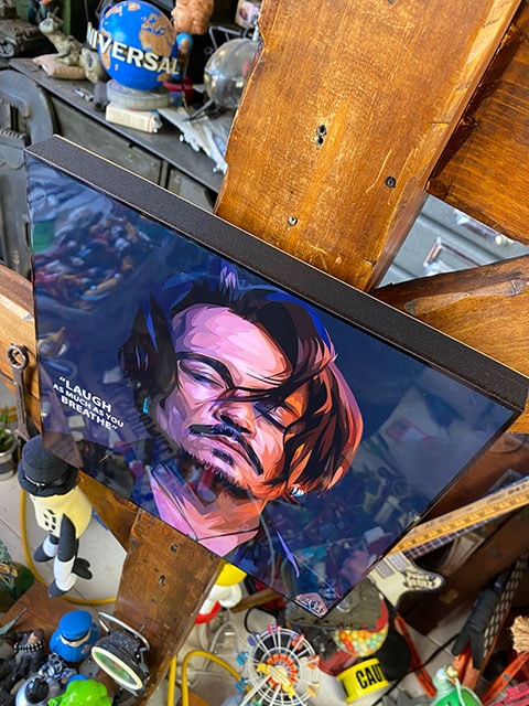 ジョニー・デップ　パネル Johnny Depp (2) ジョニー デップ「ポップアートパネル Keetatat