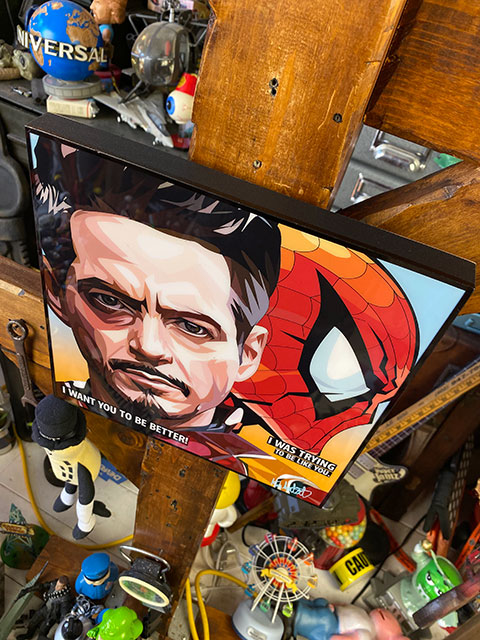 トニー・スターク＆スパイダーマン ポップアートフレーム #206 の通販