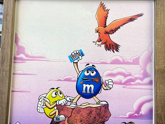 ポスターフレーム （m&m's/トップ オブ ザ マウンテン） ポスター