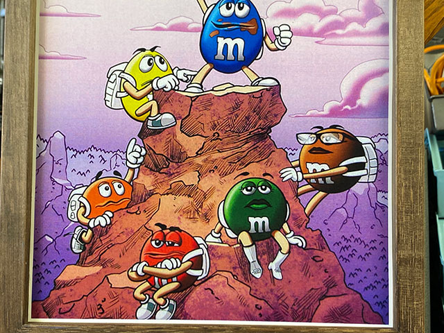 ポスターフレーム （m&m's/トップ オブ ザ マウンテン