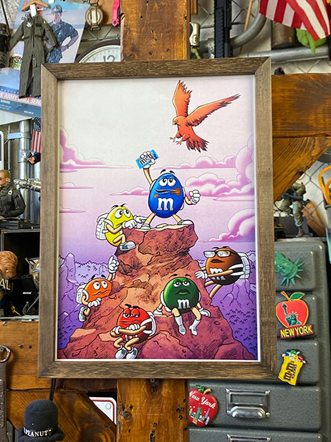 ポスターフレーム （m&m's/トップ オブ ザ マウンテン） ポスター