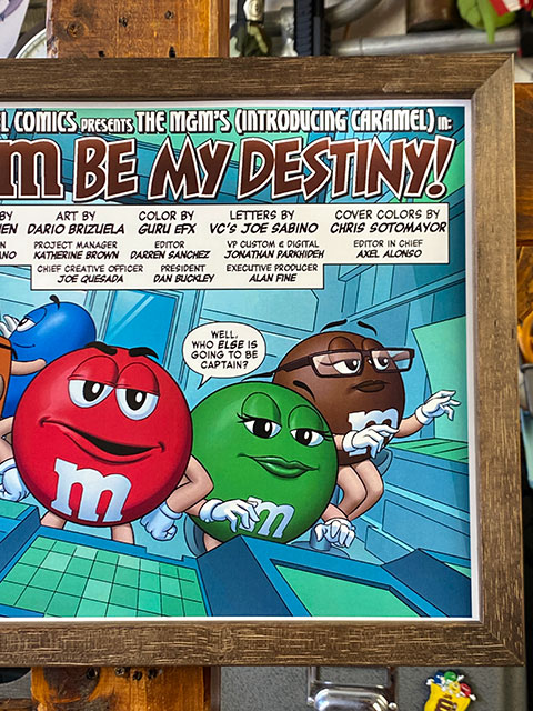 m＆m　Customperformance シルクスクリーンポスター　木製額縁 ポスターフレーム （m&m's/IF M BE MY DESTINY!） ポスター＆木製