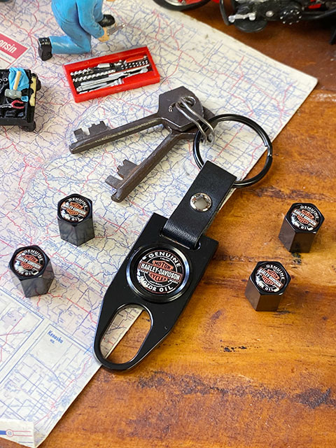 ハーレーダビッドソン オフィシャル キーホルダー （B&Sバルブステム