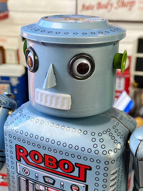ロボット　ブリキ メカニカルロボット ブリキトイの通販・販売 | アメリカ雑貨の