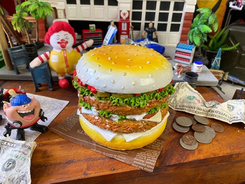ハンバーガーバンク|貯金箱|もはや店長すら迷子になるアメ雑ジャングル