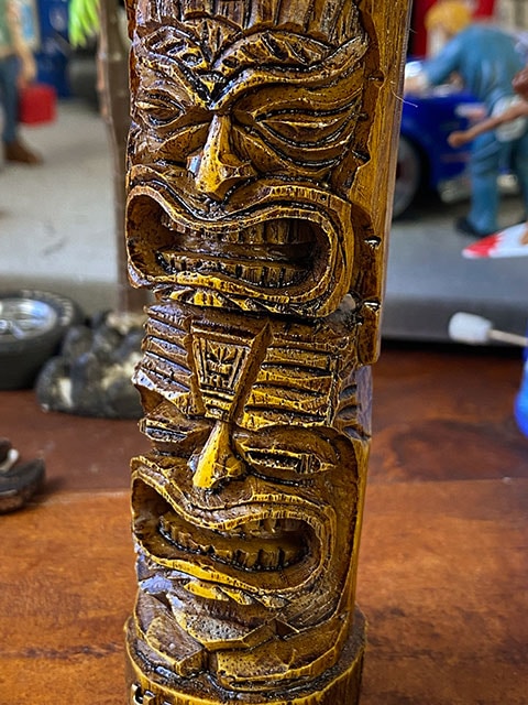 ハワイの神様 ティキ レジン製オブジェ Sサイズ （マネー/ウッディ