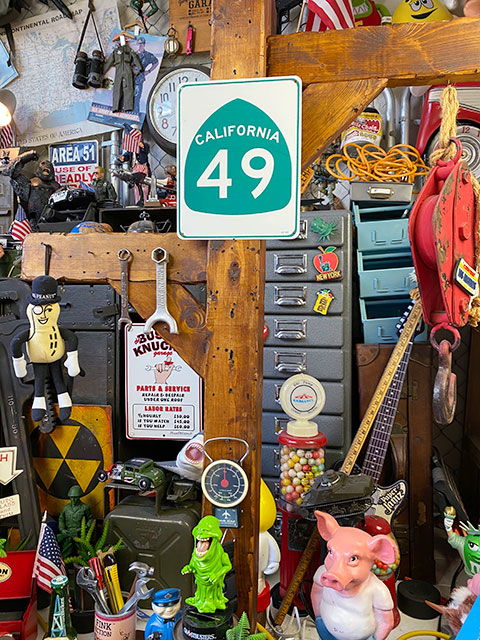 カリフォルニア ハイウェイ49号線標識」 ミニブリキ看板の通販